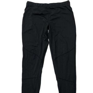 Benger Jogger Pants Mens Large Black Ankle Zip Elastic‎ Drawstring Active